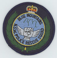 FOREIGN,AUSTRALIA,NEW SOUTH WALES POLICE BLUE MOUNTAINS RESCUE SQUAD 2